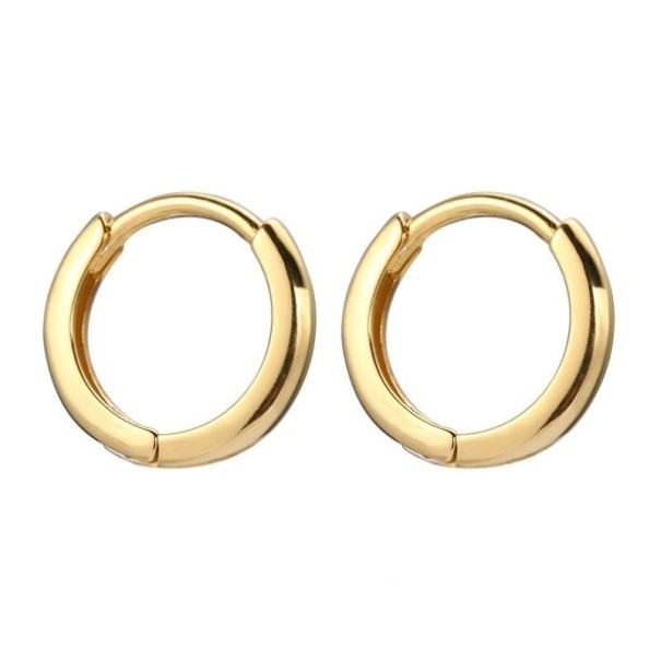 Øreringe med bøjle G2481 guld 15 mm