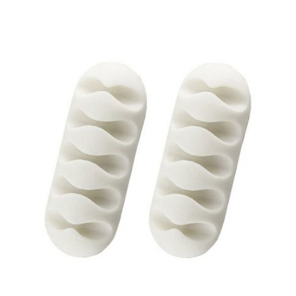 Organisateur de câbles 2 pcs K1171 blanc