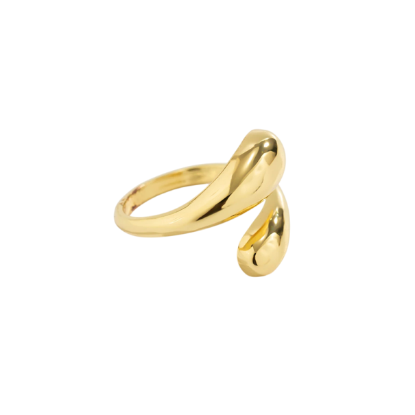 Organische ring Verstelbare maat Legering Trendy Eenvoudige Huwelijksfeest Damesring Sieraad Cadeauaccessoire goud
