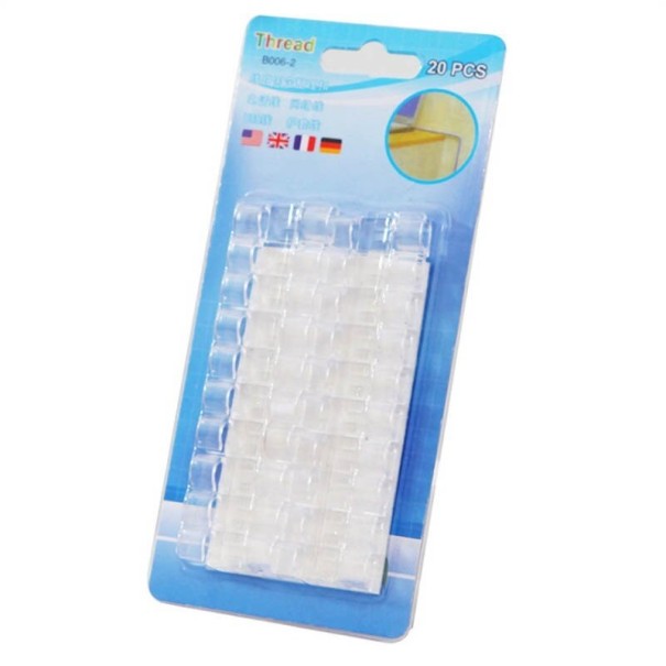 Organizador de cables 20 uds. cristalino