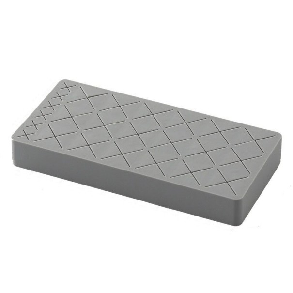 Organizador de lápiz labial de silicona gris claro M