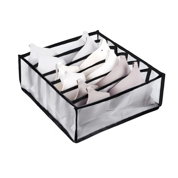 Organizador de roupa 6 compartimentos preto