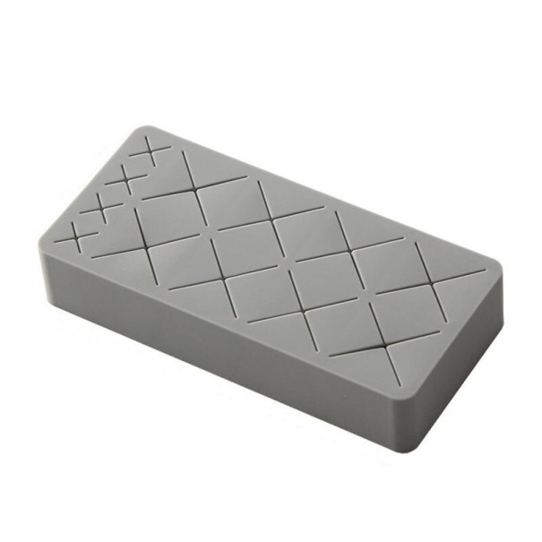 Organizador de silicone para batons cinzento claro S