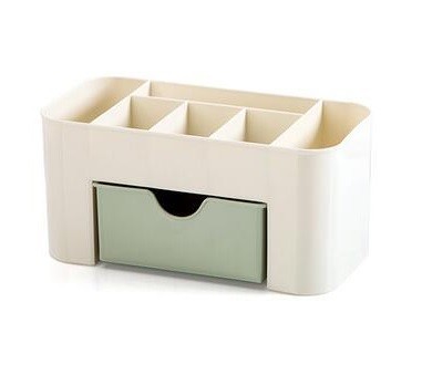 Organizzatore cosmetico in plastica J696 verde