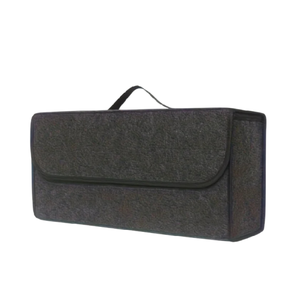 Organizzatore per bagagliaio auto con coperchio e maniglia 50x24x15 cm tessuto resistente scatola di stoccaggio per bagagliaio 1