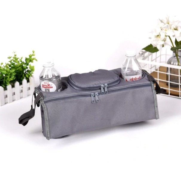 Organizzatore per passeggino grigio