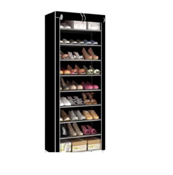 Organizzatore per scarpe nero