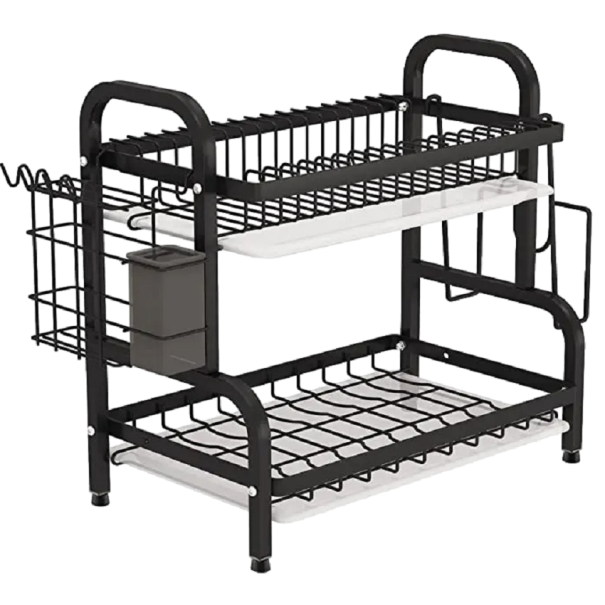 Organizzatore per stoviglie Scolapiatti Organizzatore da cucina Supporto per stoviglie 43 x 39 x 23,5 cm 1