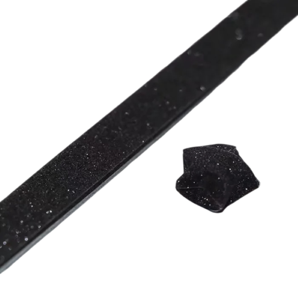 Origami Papierstreifen Glitzer 140 Stück Faltpapier für Sterne Glanzeffekt DIY Basteln Dekoration und Handarbeit schwarz