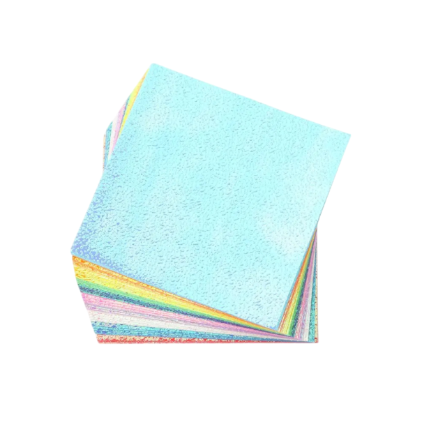 Origami papír třpytivý jednostranný čtvercový 7 × 7 cm 50 ks papírové listy pro skládání scrapbooking dekorace DIY tvoření 1