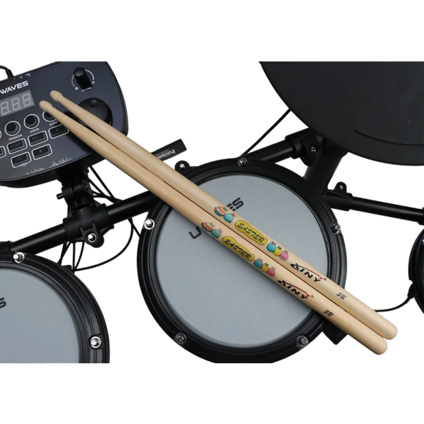 Original Professional Drumsticks 5B 1 Pair Robust Drumsticks for Acoustic and Electronic Drum Kits Ideal for Strong and Dynamic Playing 1