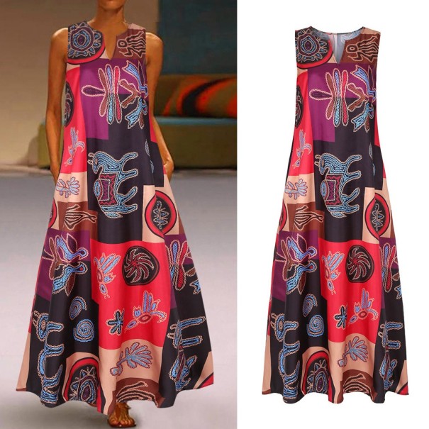 Originele maxi-jurk voor dames S 1