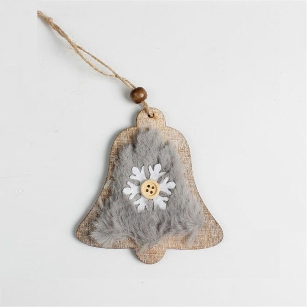 Ornamento de Natal em Madeira C608 3