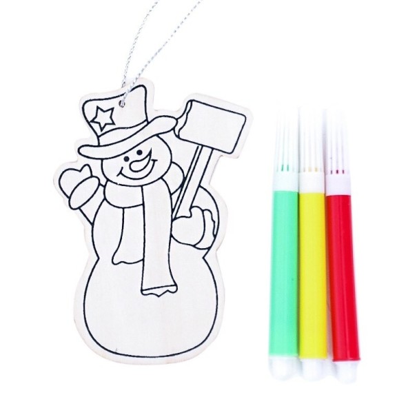 Ornement de Noël à colorier 1