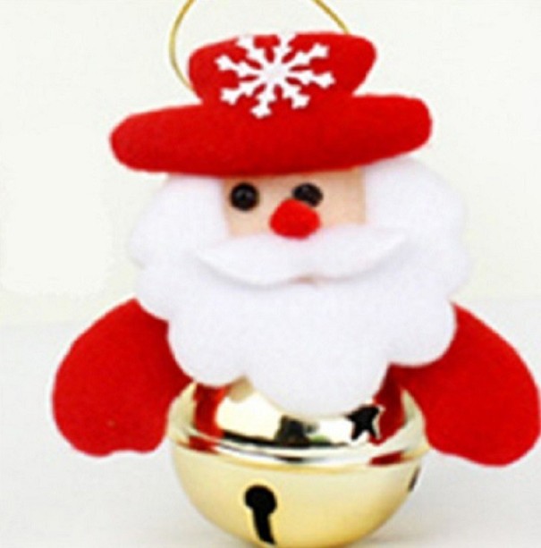 Ornement de Noël avec clochette 2 pcs 8