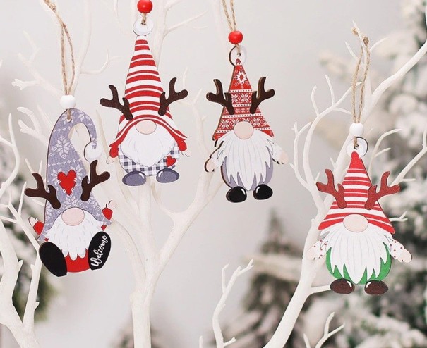 Ornement de Noël lutin 4 pcs 2