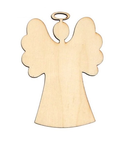 Ornements de Noël en bois 10 pcs 2