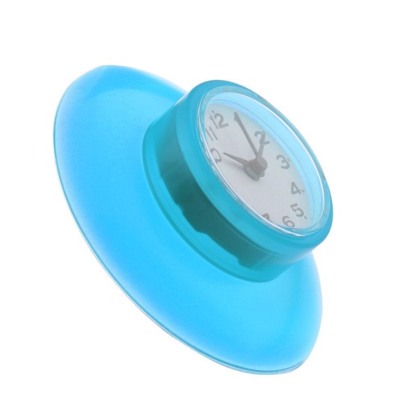 Orologi con ventosa per il bagno blu