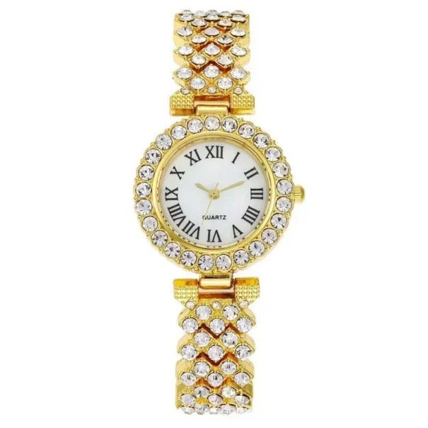 Orologi da donna con diamanti artificiali V187 oro