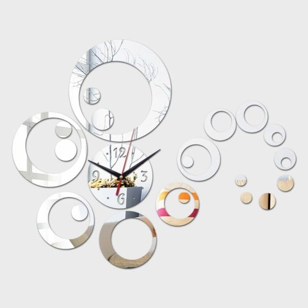 Orologi da parete autoadesivi G2014 argento
