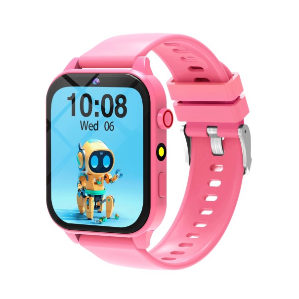 Orologi intelligenti per bambini 18,8 cm lunghezza del cinturino 4,2 cm larghezza 5,2 cm display 18 giochi monitoraggio del sonno calcolatrice sveglia Orologi educativi da gioco rosa