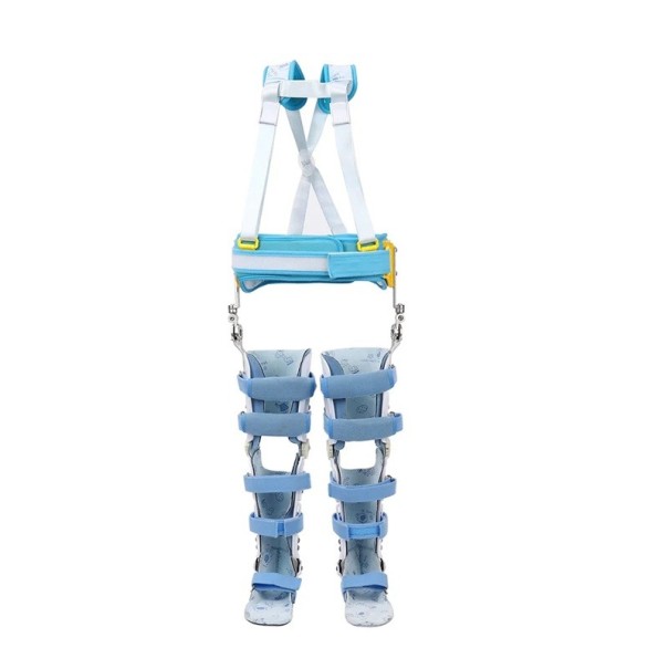 Órtese Articulada Infantil para os Pés com Suporte Ajustável para Anca, Joelhos e Tornozelos para Suporte de Ligamentos 45 cm Azul e Branco 1