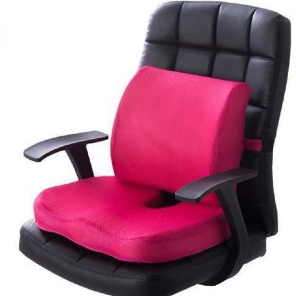 Orthopädische Sitzerhöhung mit Rückenlehne P4088 rosa