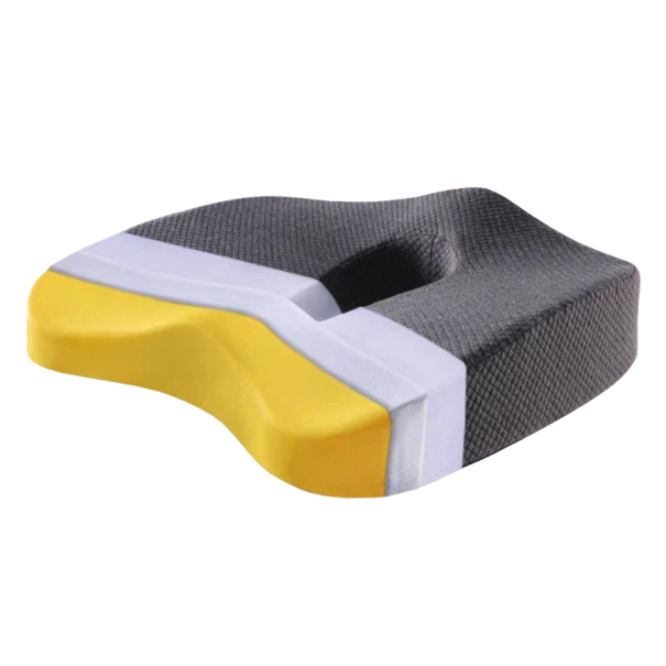 Orthopedisch traagschuim zitkussen P4082 grijs
