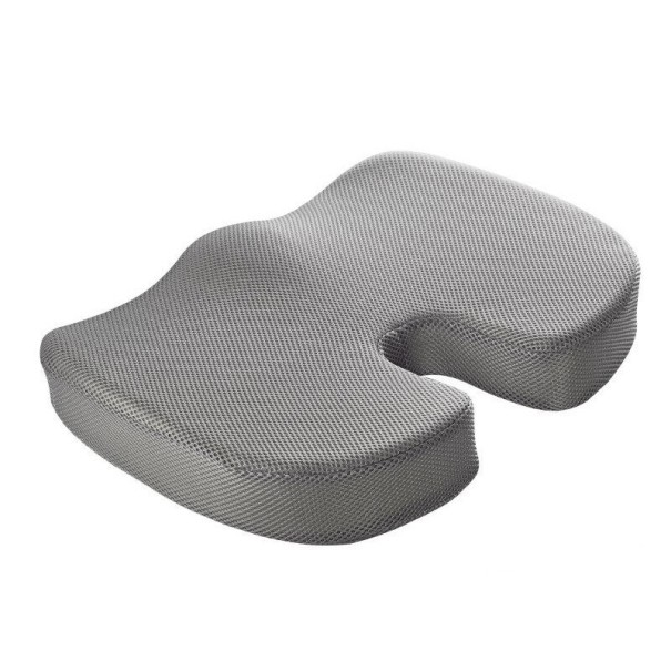 Orthopedisch traagschuim zitkussen P4084 grijs