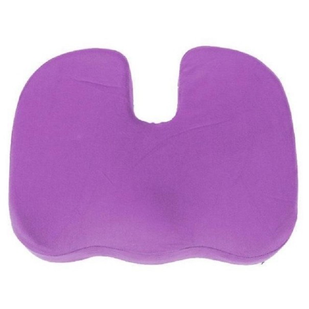 Ortopædisk sædehynde i memory foam lilla