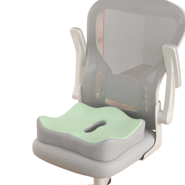 Ortopédiai párna a farokcsontnak 40 x 33 x 4 cm memóriahabból Ergonomikus ülőpárna a nyomás és fájdalom csökkentésére ülés közben