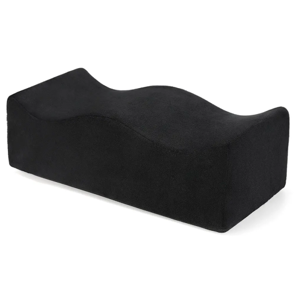 Ortopedică sedă sub coapse 42,5 x 20 x 13 cm Spumă cu memorie Perna ergonomic pentru șezut pentru ameliorarea presiunii asupra coccisului și lombar negru