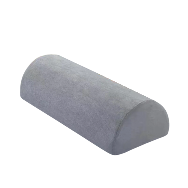 Ortopedisk halvrund kudde mellan knäna 41x18x10 cm Minnesskum Sidosömn Lindring av höft- och ryggsmärtor Polyesteröverdrag grå