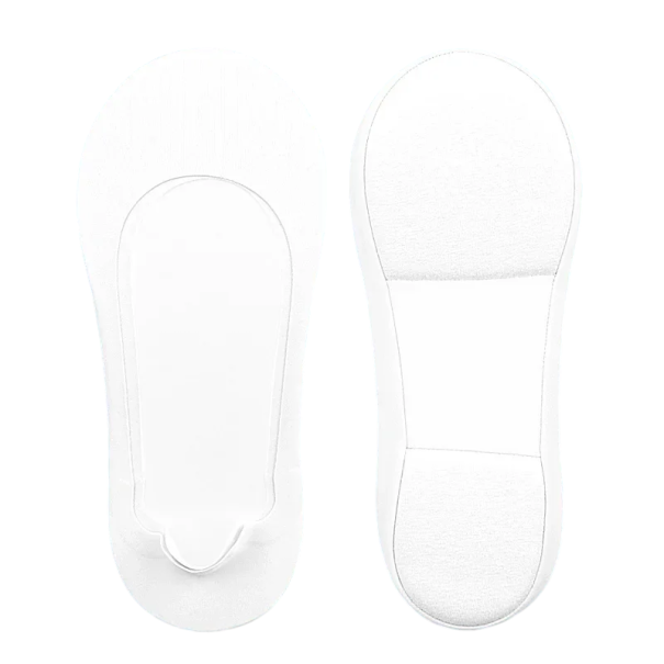 Ortopediska strumpor för skor mot hälsmärta och plantar fasciit Storlek 35-44 Silikonstöd för fotvalv Nylon Svamp vit