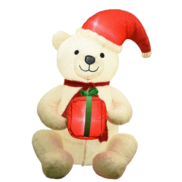Oso navideño inflable 1