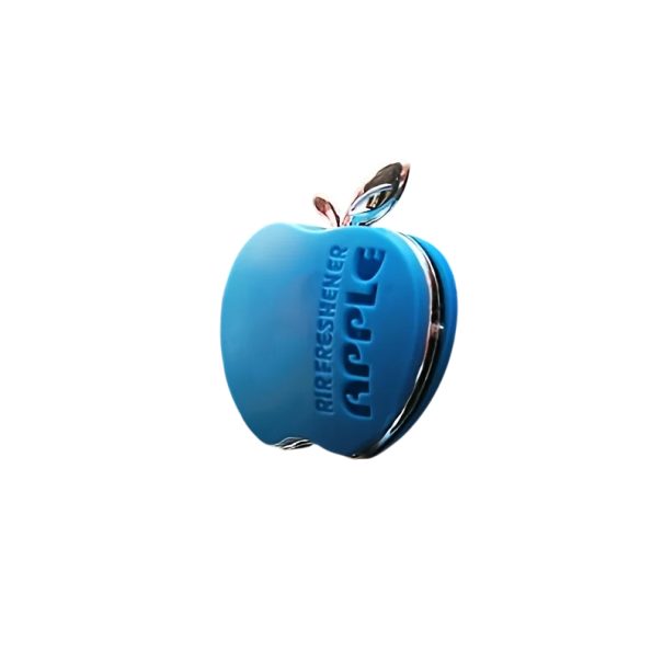 Osvfreshor de aer pentru mașină în formă de măr cu parfum floral 4,7 cm clips de ventilație difuzor pentru grila de climatizare interiorul vehiculului albastru