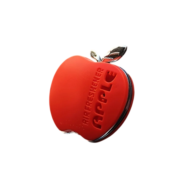 Osvfreshor de aer pentru mașină în formă de măr cu parfum floral 4,7 cm clips de ventilație difuzor pentru grila de climatizare interiorul vehiculului roșu