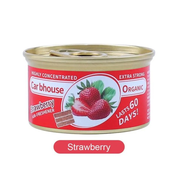 Osviežovač vzduchu do auta a domácnosti v plechovke Pohlcovač zápachu Interiér Dlhotrvajúca aróma viac vôní Strawberry