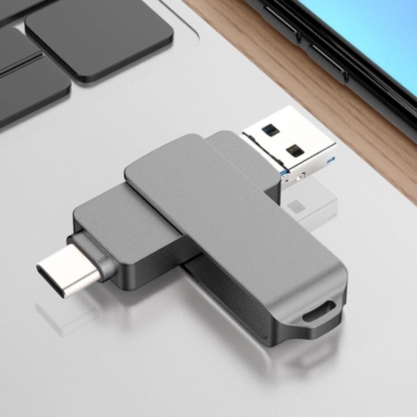 OTG USB flash disk 3.0 tmavo sivá 32GB