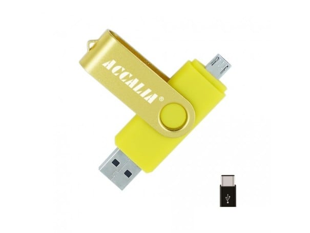 OTG USB flash disk J8 žlutá 64GB
