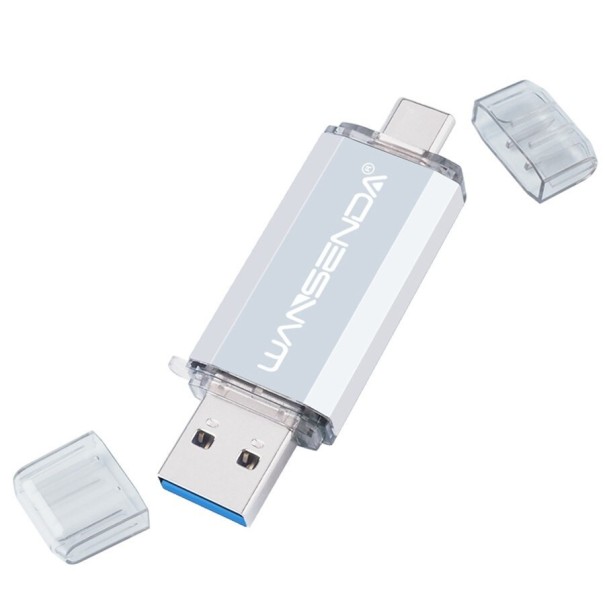 OTG USB Flash disk strieborná 64GB
