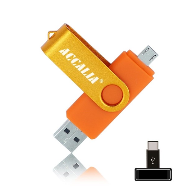 OTG USB-muistitikku J8 oranssi 64GB