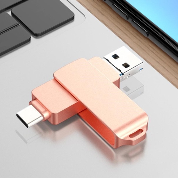 OTG USB pendrive 3.0 rózsaszín 256GB