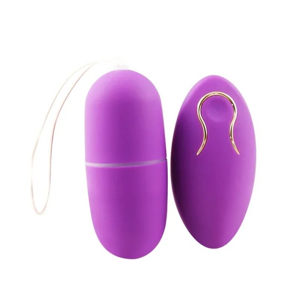 Ou vibrator cu controler wireless, 10 moduri de vibrație pentru stimulare discretă, ambalaj discret violet