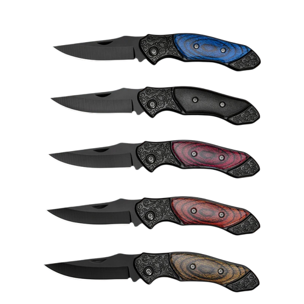 Outdoor-Taschenmesser, 16 cm, Edelstahl-Klappklinge mit Sicherheitsverschluss, Camping, Wandern, Auto, EDC-Ausrüstung, Überleben