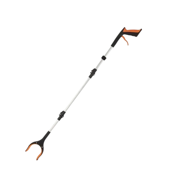 Outil de Préhension Grabber de 110 cm Pince Allongée en Aluminium pour Déchets Pince de Nettoyage en Plastique et Aluminium Outil Sanitaire pour le Nettoyage orange