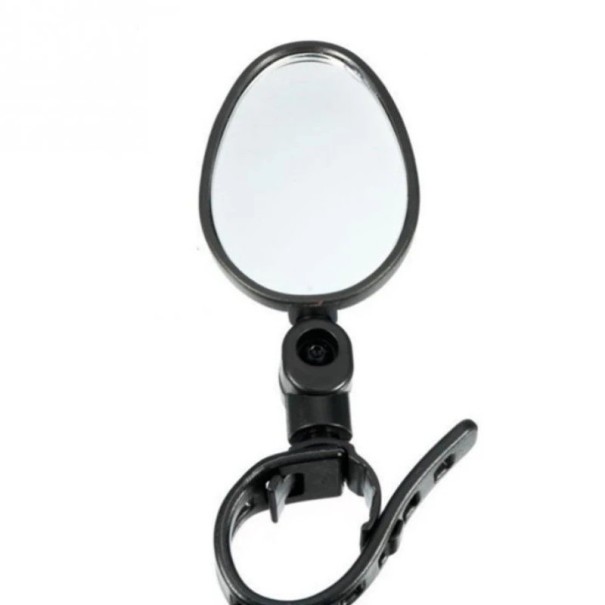 Oval Bicycle Rear View Mirror 7 x 5 cm Cycle Mirror with Handlebar Mount 360° Rotatable Adjustable Rear View Mirror for Safe Riding 1