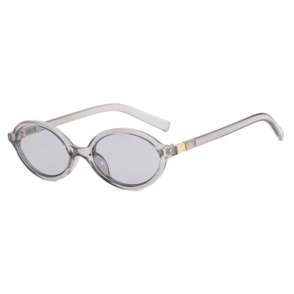 Ovale Kunststoffbrille mit Blaulichtfilter Stylische Brille für die Arbeit am Computer Getönte Gläser Augenschutz bei künstlichem Licht grau