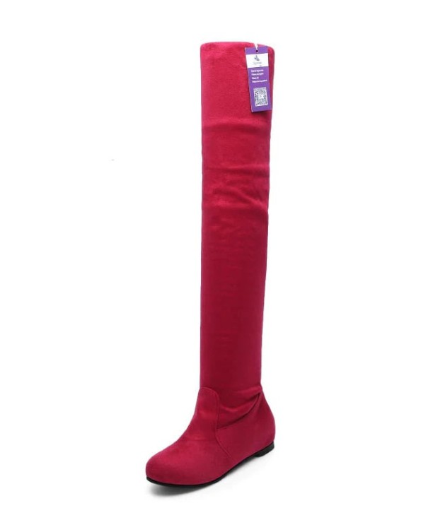 Overknee laarzen voor dames rood 43