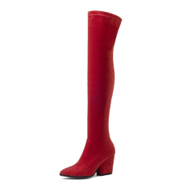 Overknee-Stiefel für Damen A679 rot 37